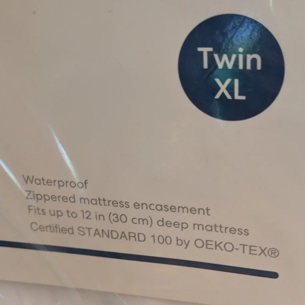 White Vinyl Mattress Protector - Twin XL, By Simply Essential